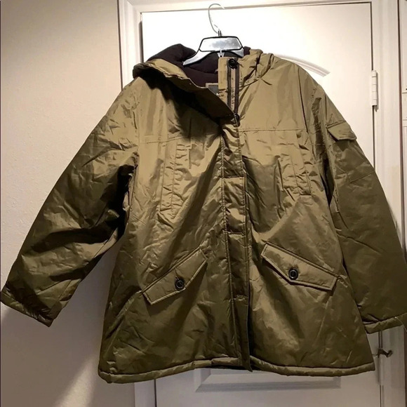 Minus Zero Women’s Parka Expedition Jacket Olive Green Sz 3X New - Picture 2 of 12
